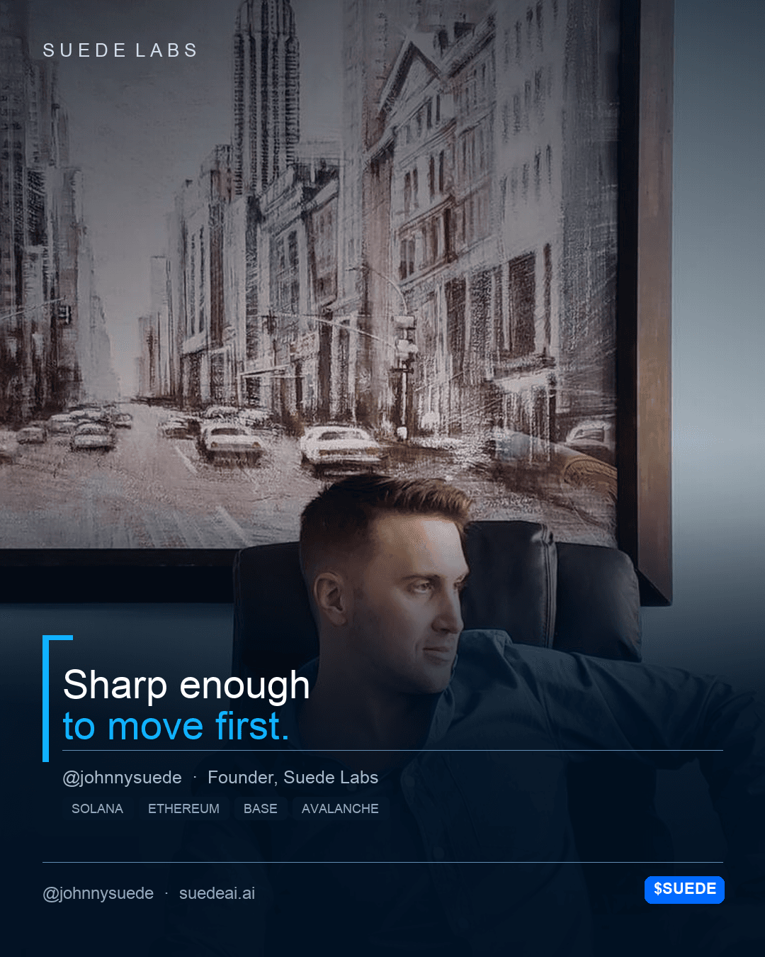 Jason Colapietro press image — Profile · sharp, founder of Suede AI music and IP rights infrastructure